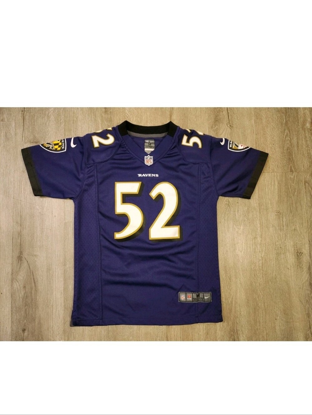 Nike On Field Baltimore Ravens Ray Lewis Jersey Youth Medium Authentic Purple